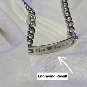 Adults Name Bracelet for Brother – Custom Rakhi Gift Stainless Steel