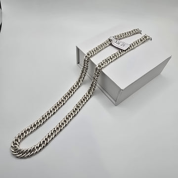 925 Sterling Silver Classic Cuban Link Chain – Heavy High-Polish Gourmet Necklace