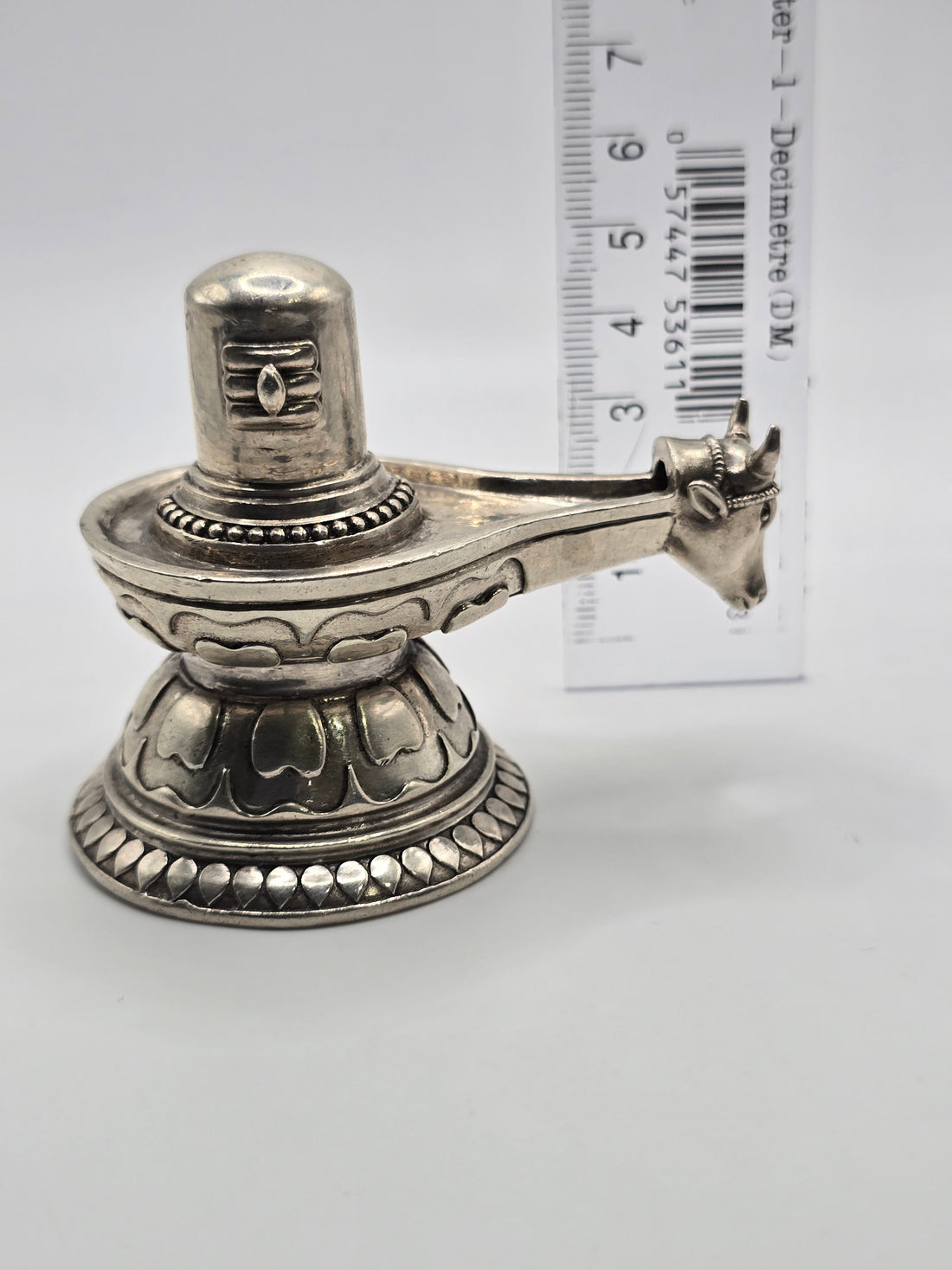 3D Antique Silver Shiva Lingam – for Pujas & Gifts -1153000