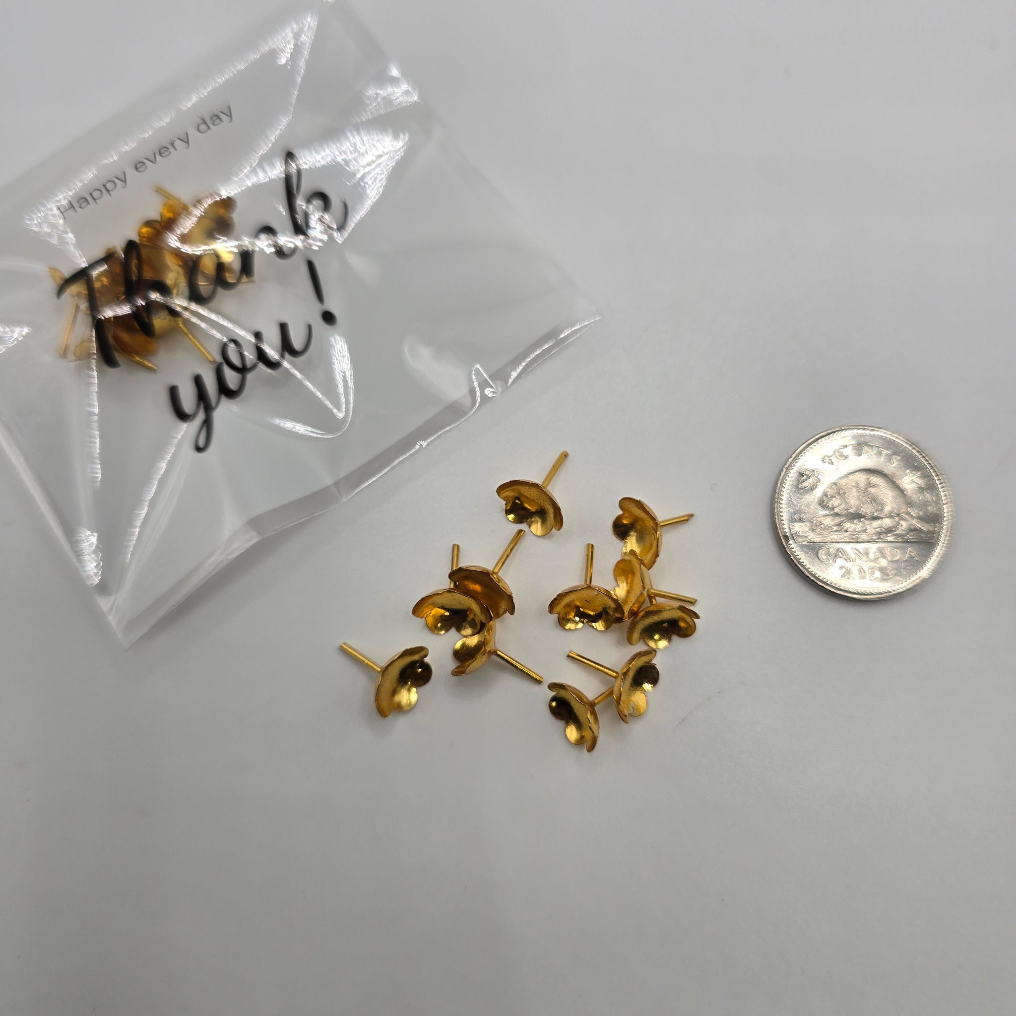 Gold plated Silver flowers pack (set of 11)-20000