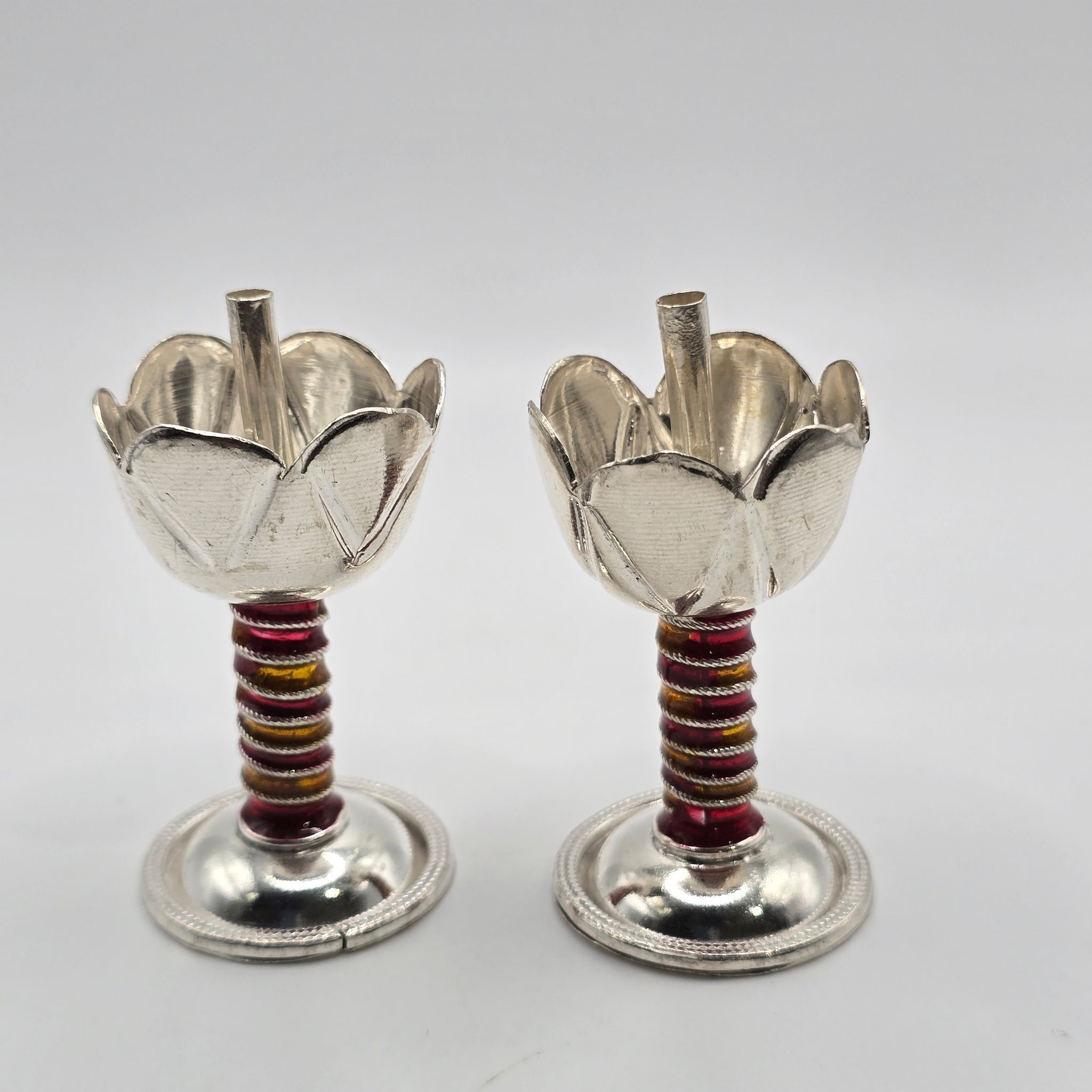 Special silver lamp pair 