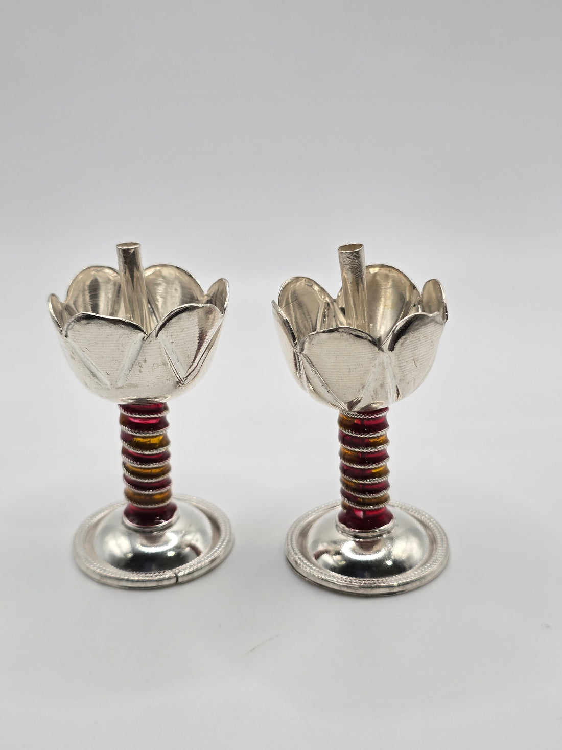 Special silver lamp pair 