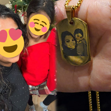Personalized Engraved Dog Tag Necklace - 18K Gold Plated Waterproof Affordable Luxury Gift - PJ18