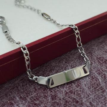 Kids Rakhi Bracelet- Waterproof Silver Finish