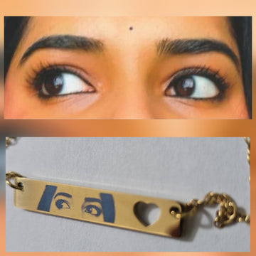 Personalized Heart Cutout Bar Necklace - Waterproof 18K Gold Plated Affordable Luxury Gift- PJ7