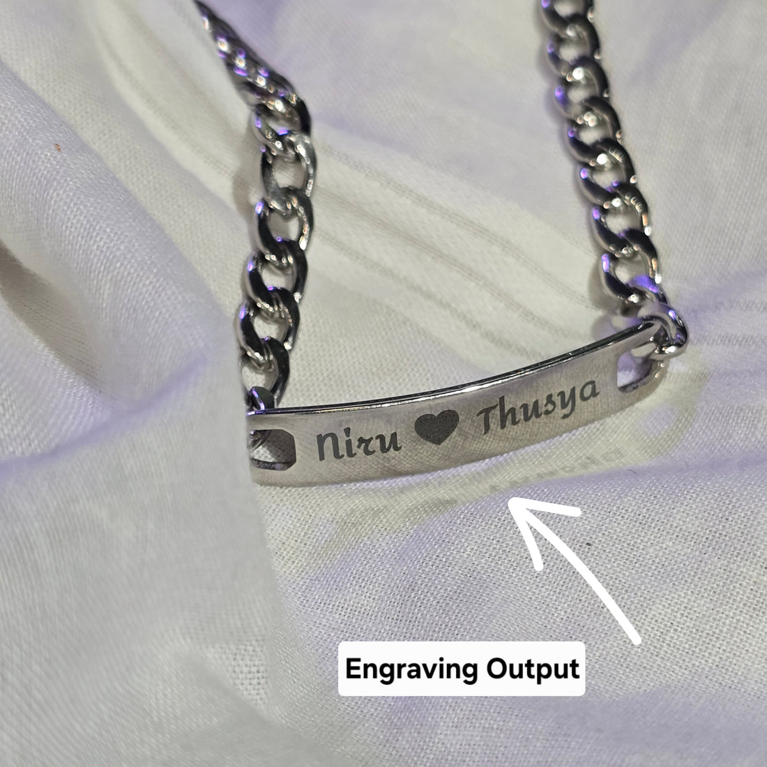 Personalized Name Bracelet for Brother – Custom Rakhi Gift Stainless Steel - PJ24