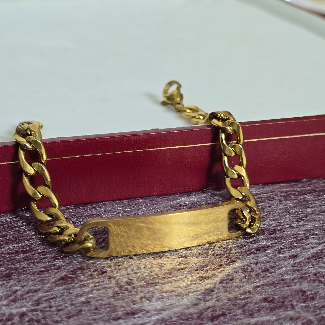 Personalized Rakhi Bracelet - Waterproof 18K Gold Finish - PJ8