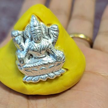 Pure Real Silver Goddess Lakshmi Idol for Puja and Home Decor #9 Lakshmi for turmeric puja -0200