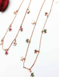 Rose Gold Star Charms S925 Silver Anklet - Payal - Leg Chain