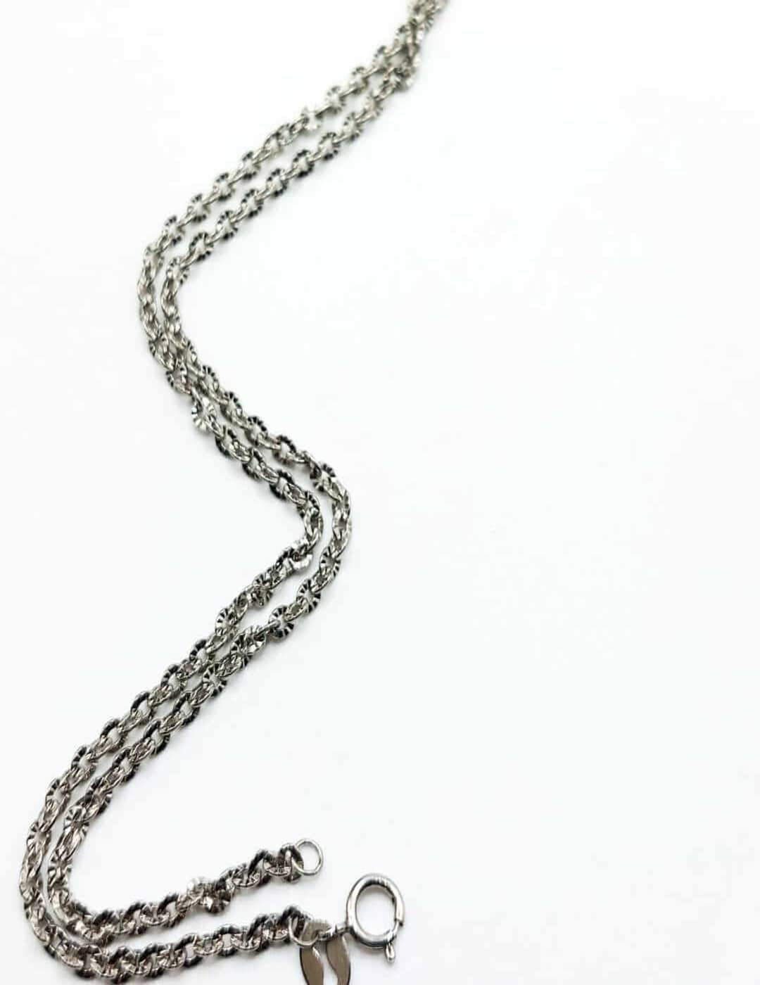 Unique Cross Link Chain S925 Silvernecklace