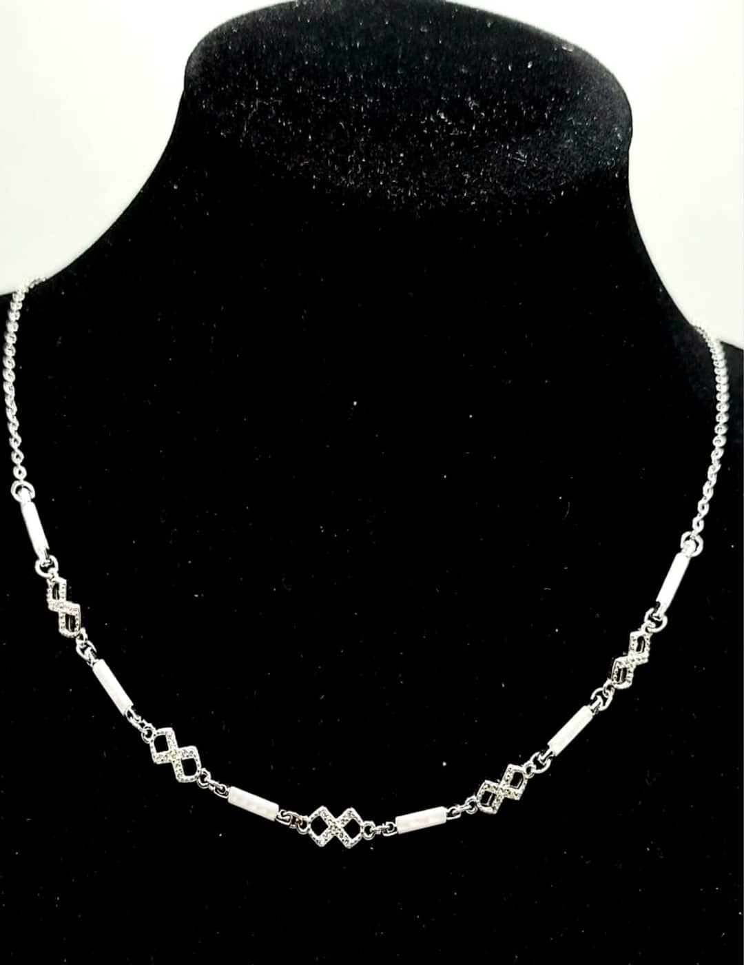 White Beauty Infinity S925 Silver Necklace